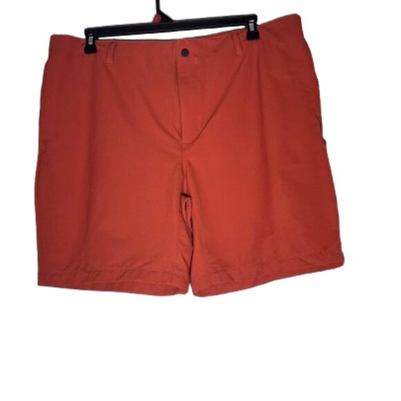 The North Face Men's Flat Front Shorts in Red/Orange Shorts Size 40 - Picture 1 of 7